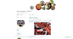 Desktop Screenshot of flavorpaletteblog.wordpress.com