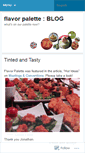 Mobile Screenshot of flavorpaletteblog.wordpress.com