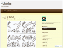 Tablet Screenshot of 4charlas.wordpress.com