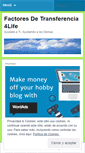 Mobile Screenshot of factortransferencia.wordpress.com