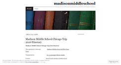 Desktop Screenshot of madisonmiddleschool.wordpress.com