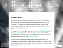 Tablet Screenshot of eliotshortmusic.wordpress.com