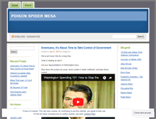 Tablet Screenshot of poisonspidermesa.wordpress.com