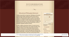 Desktop Screenshot of nccuorgbehavior.wordpress.com