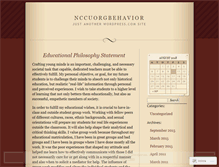 Tablet Screenshot of nccuorgbehavior.wordpress.com