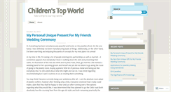 Desktop Screenshot of childrenstopworld.wordpress.com
