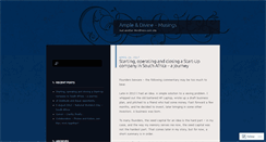 Desktop Screenshot of ampledivine.wordpress.com