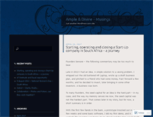 Tablet Screenshot of ampledivine.wordpress.com