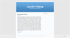 Desktop Screenshot of jane20.wordpress.com