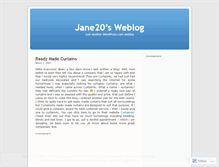 Tablet Screenshot of jane20.wordpress.com