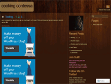 Tablet Screenshot of cookingcontessa.wordpress.com