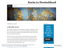 Tablet Screenshot of karinindeutschland.wordpress.com