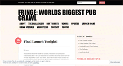Desktop Screenshot of fringeworldsbiggestpubcrawl.wordpress.com