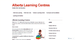 Desktop Screenshot of albertalearningcentres.wordpress.com