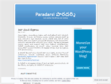 Tablet Screenshot of paradarsi.wordpress.com