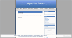 Desktop Screenshot of gymclassfitness.wordpress.com