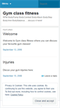Mobile Screenshot of gymclassfitness.wordpress.com