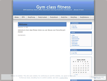 Tablet Screenshot of gymclassfitness.wordpress.com