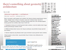 Tablet Screenshot of geometryarchitecture.wordpress.com
