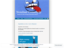 Tablet Screenshot of nondualcomedy.wordpress.com