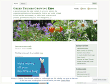Tablet Screenshot of greenthumbsgrowingkids.wordpress.com