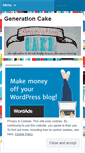 Mobile Screenshot of generationcake.wordpress.com