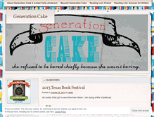 Tablet Screenshot of generationcake.wordpress.com