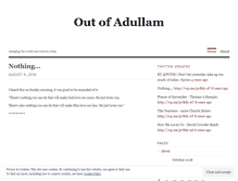 Tablet Screenshot of outofadullam.wordpress.com