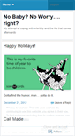 Mobile Screenshot of nobabynoworry.wordpress.com