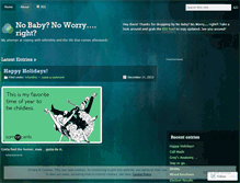 Tablet Screenshot of nobabynoworry.wordpress.com