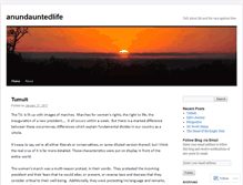 Tablet Screenshot of anundauntedlife.wordpress.com