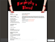 Tablet Screenshot of hangingbyathread12.wordpress.com