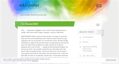 Desktop Screenshot of nikkipotter.wordpress.com