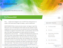 Tablet Screenshot of nikkipotter.wordpress.com