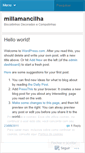 Mobile Screenshot of millamancilha.wordpress.com