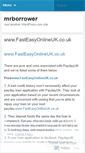 Mobile Screenshot of mrborrower.wordpress.com