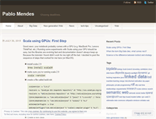 Tablet Screenshot of pablomendes.wordpress.com