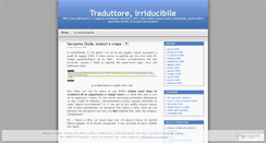 Desktop Screenshot of irriducibiletraduttore.wordpress.com