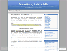 Tablet Screenshot of irriducibiletraduttore.wordpress.com