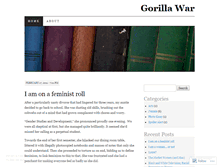 Tablet Screenshot of gorillawar.wordpress.com