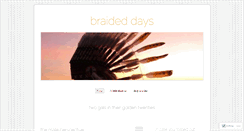 Desktop Screenshot of braideddays.wordpress.com