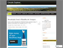 Tablet Screenshot of circuitoexplorer.wordpress.com