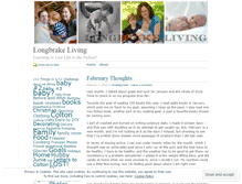 Tablet Screenshot of longbrakeliving.wordpress.com