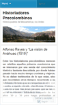 Mobile Screenshot of historiadoresprecolombinos.wordpress.com