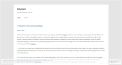 Desktop Screenshot of ghatari.wordpress.com