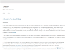 Tablet Screenshot of ghatari.wordpress.com