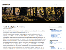 Tablet Screenshot of cenecity.wordpress.com