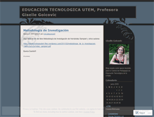 Tablet Screenshot of edutecnologiautem.wordpress.com