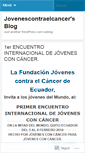 Mobile Screenshot of jovenescontraelcancer.wordpress.com