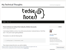 Tablet Screenshot of mytechnicalthoughts.wordpress.com